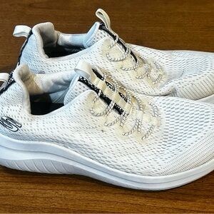 Skechers White Athletic Shoes